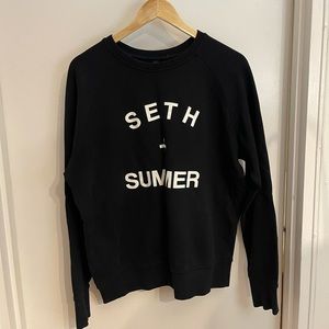 SETH + SUMMER black sweatshirt. Used. Size L